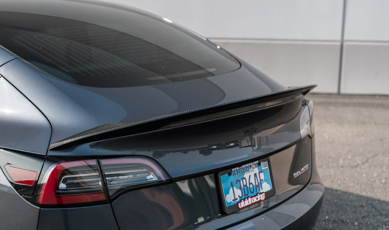 2018+ Tesla Model 3 Gloss Carbon Fiber Trunk Spoiler
